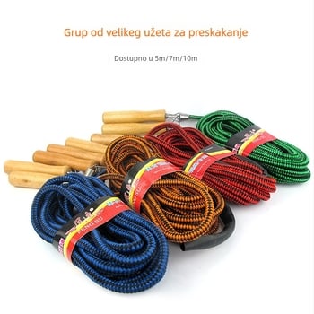 Skok užetom za grupu – pamučno uže, Dream Ya, duljine 5/7/10 m, za fitness i grupne treninge