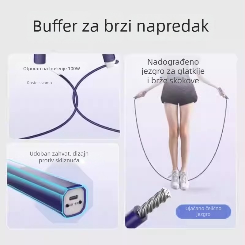 ABS užad za preskakanje – fitness oprema, pogodna za fitness i bodybuilding, nije za djecu