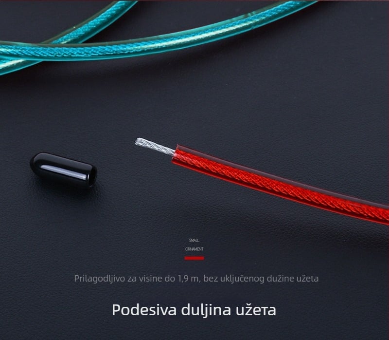 Čelično sajlo za skakanje s brzinskim ležajem, PVC + sajla, Marka: Alexon, Kućna fitness oprema, Nije za djecu, Specifikacije: 3
