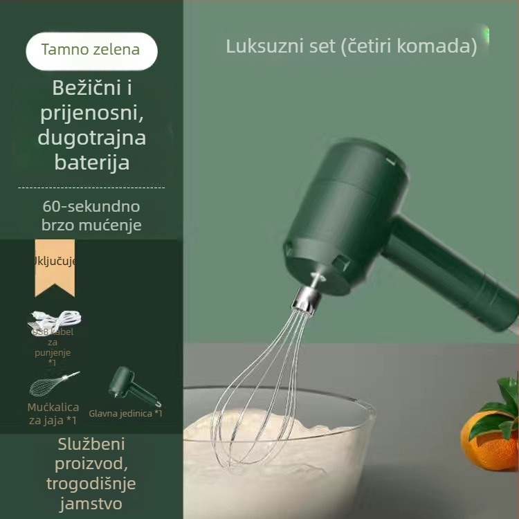 KD301B Ručni električni mikser – kompaktni mikser s 3 brzine za mućenje jaja i šlaga
