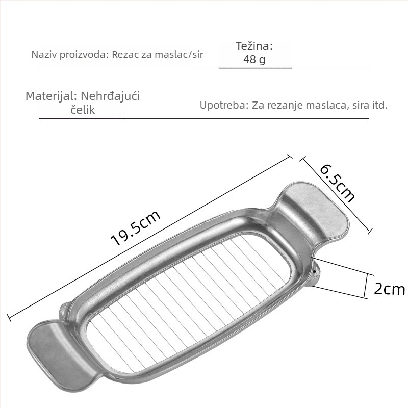 Rezač sira - aluminijski odljev, moderan stil, podrijetlo Yangjiang, moguć ispis logotipa
