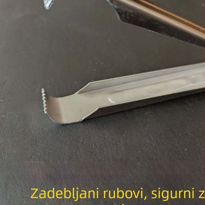 Kuhinjske kliješta za ribu od nehrđajućeg čelika - klip za kontrolu ribe, dizajn protiv probijanja, minimalistički stil, lansirano 2025.