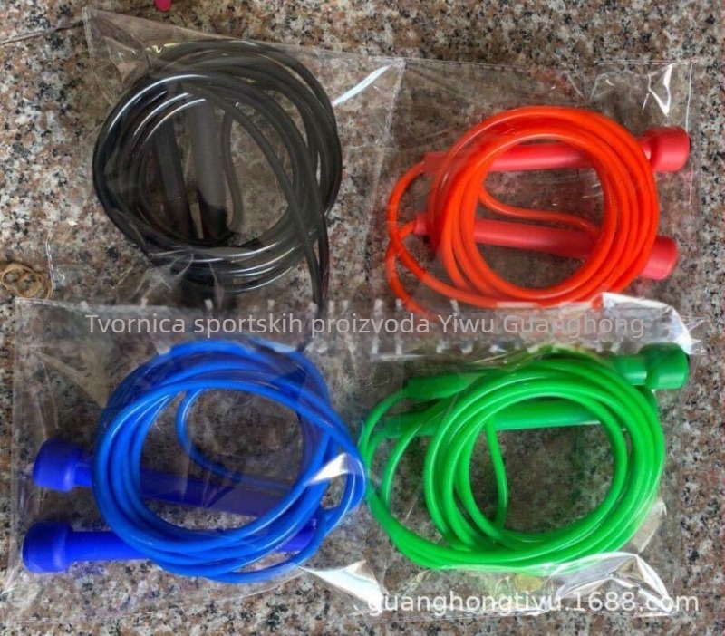Skok uz užetom s malim ručkama – PVC, duljina 2.8 m, Light flood, pogodno za djecu i odrasle