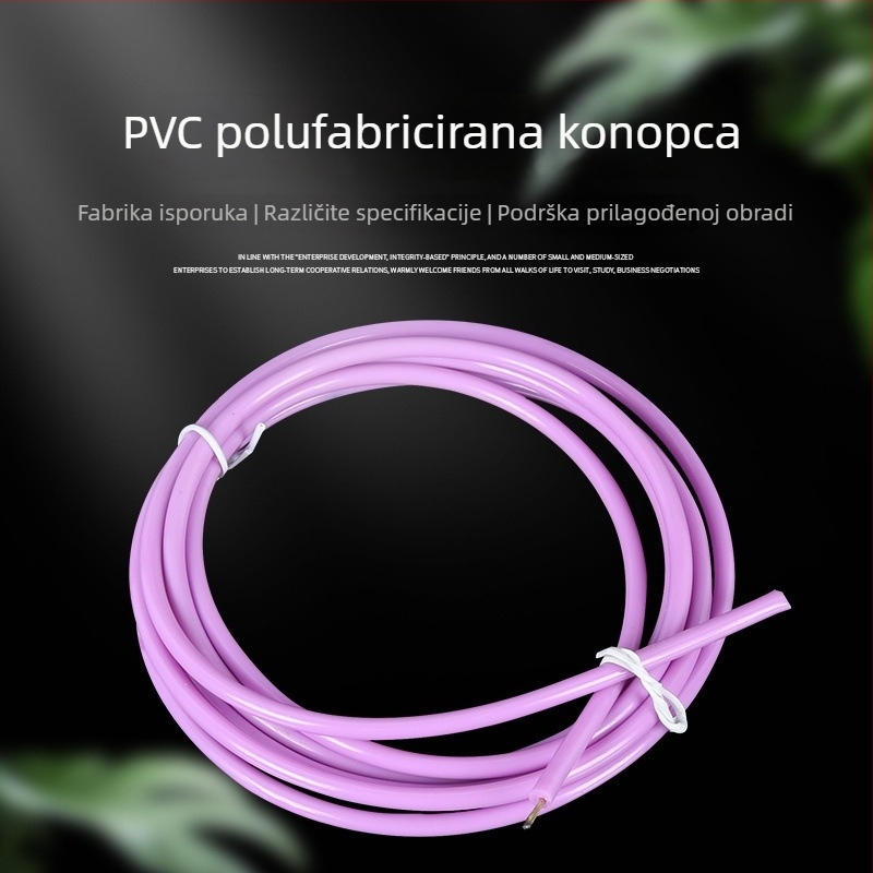 PVC užad za fitness – promjer 2,9 mm, prekrivena čeličnom žicom, otporna na habanje i smrzavanje