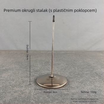 Nehrđajući čelični umetak za račune, model s jednim utikačem, moderni minimalistički stil, za kuhinju i restoran
