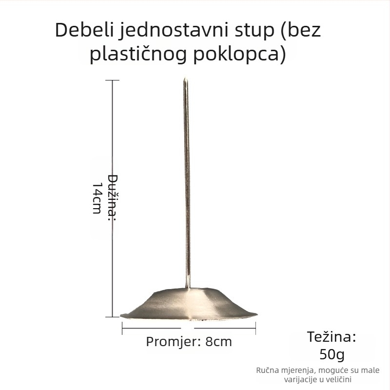 Nehrđajući čelični umetak za račune, model s jednim utikačem, moderni minimalistički stil, za kuhinju i restoran