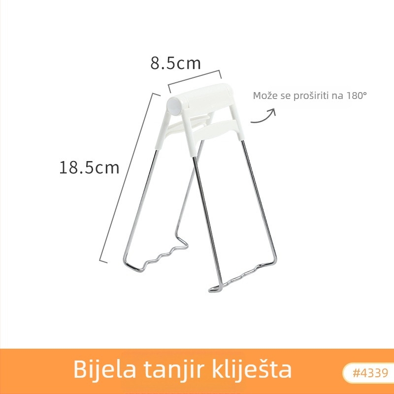 KOMEKI Višestruki klips protiv opeklina za vruće ploče; materijali: plastika, nehrđajući čelik, željezo