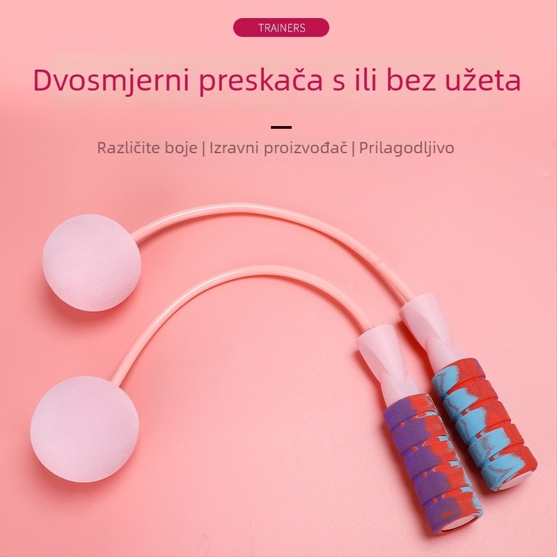 Švihadlo s pjenastim ručkama, dvostruka namjena (s užetom i bez njega); Xin Yu marka; materijal: TPE/Latex; specifikacije: 3; za djecu; za fitness.