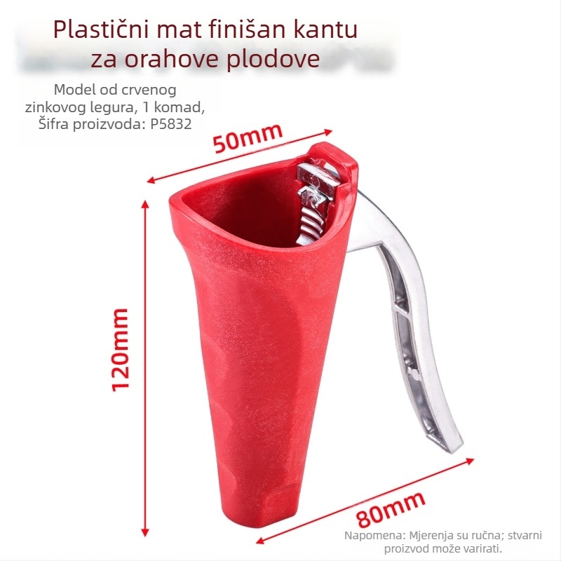 Otvarač ljuske orašastih plodova - štedi napor, brzo ljuštenje ljuske, višenamjenski klips za orašaste plodove s konusnim dizajnom, cink-lega + plast, Enjoy, moderni minimalistički stil