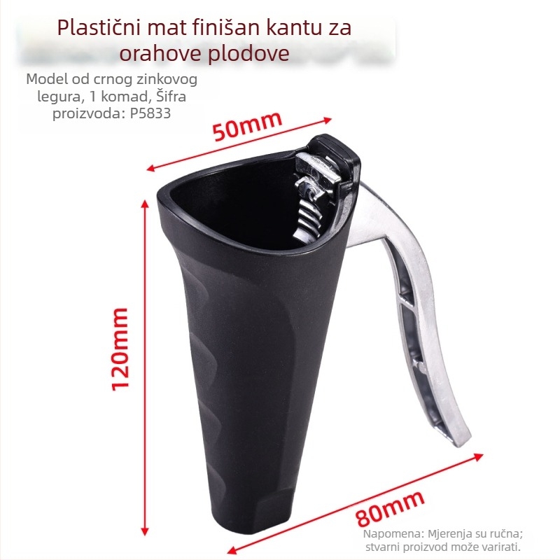 Otvarač ljuske orašastih plodova - štedi napor, brzo ljuštenje ljuske, višenamjenski klips za orašaste plodove s konusnim dizajnom, cink-lega + plast, Enjoy, moderni minimalistički stil