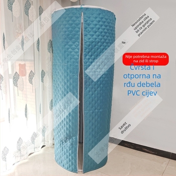 Kružna zavjesa za tuš s okvirom, vodootporna i debela za kupaonicu zimi (Materijal: svila s cvjetnim uzorkom; Stil: universalno; Uzorak: 69850; Obrada: Nema)