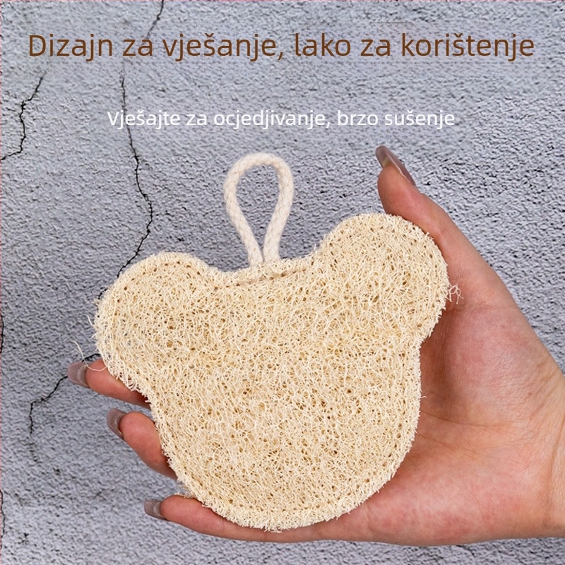Dječja četka za kupanje s prirodnim loofahom – crtani dizajn, prilagodljivo obrađivanje, privatna oznaka dostupna