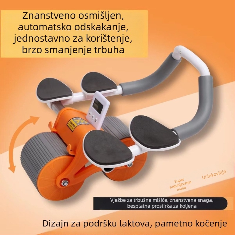 Sklopivi abdominalni kolut – za kućnu, uredsku i vanjsku upotrebu, težina 1.555 kg, model: Abdominal wheel