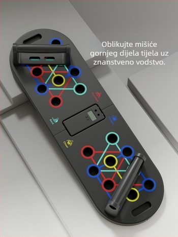 3-u-1 ploča za sklekove s otporom užeta za cjelovito vježbanje