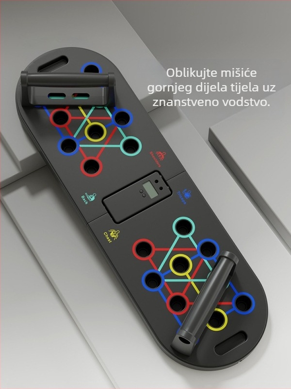 3-u-1 ploča za sklekove s otporom užeta za cjelovito vježbanje