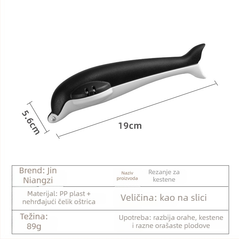 Set za ljuštenje kestena i klip za orašaste plodove | Materijal: plast + nehrđajući čelik | Kuhinjski gadget set | Moderan minimalistički stil | 2024