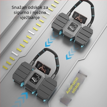 Kotač za trbušne mišiće s automatskim vraćanjem, četverostruki dizajn, nije sklopiv, model AW106, 1,9 kg