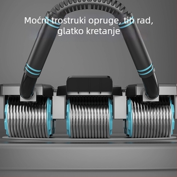 Kotač za trbušne mišiće s automatskim vraćanjem, četverostruki dizajn, nije sklopiv, model AW106, 1,9 kg