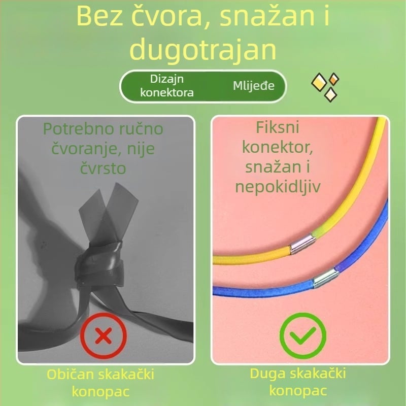Dječje užad za preskakanje – od gume, visoka elastičnost, izdržljivo, za osnovnoškolce