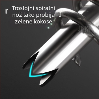 Alat za otvaranje kokosa — podijeljivač voća, nehrđajući čelik, moderan minimalistički stil, zimsko lansiranje 2014