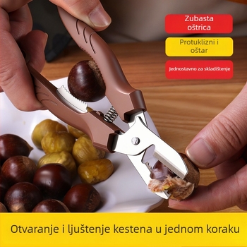 Kesten kliješta za otvaranje i guljenje, nehrđajući čelik, jednostavan stil, branda Shengrui