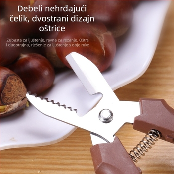 Kesten kliješta za otvaranje i guljenje, nehrđajući čelik, jednostavan stil, branda Shengrui