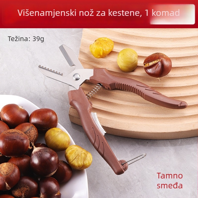 Kesten kliješta za otvaranje i guljenje, nehrđajući čelik, jednostavan stil, branda Shengrui