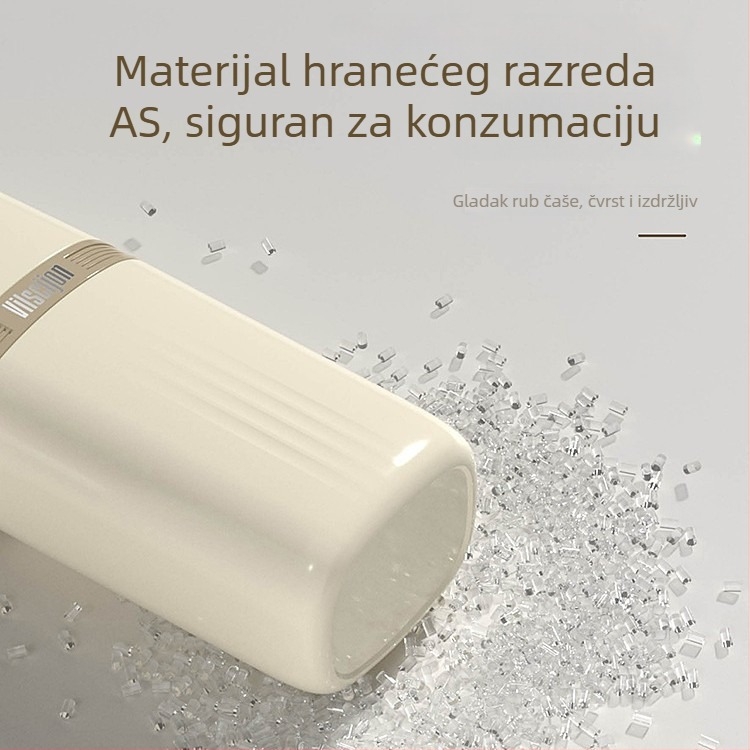 Držač za četkicu za zube i putnu čašu – ABS + prozirni plast; ugrađen montažni nosač; pohrana četkice i putni set s čašom za ispiranje usta i držačem za električnu četkicu