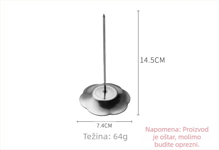 Vijčana šuplja od nehrđajućeg čelika za meni i dokumente – kuhinjski gadget, mogućnost ispisa logotipa, privatna marka dostupna