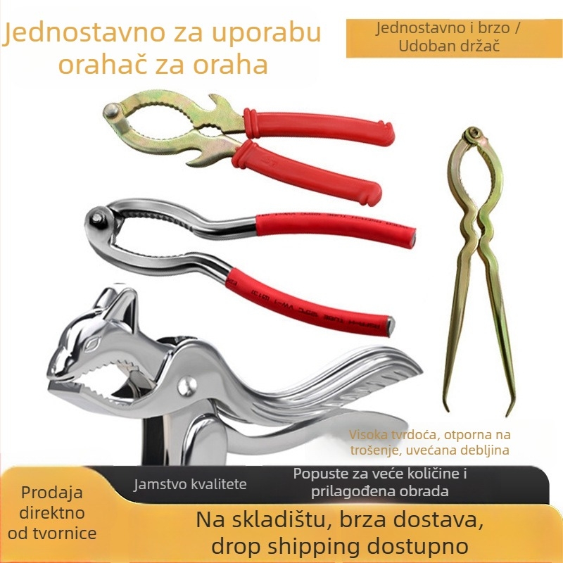 Klip za orašaste plodove s motivom veverice — višefunkcijski otvarač ljuske orašastih plodova, prilagodljivo preradu i tisk loga