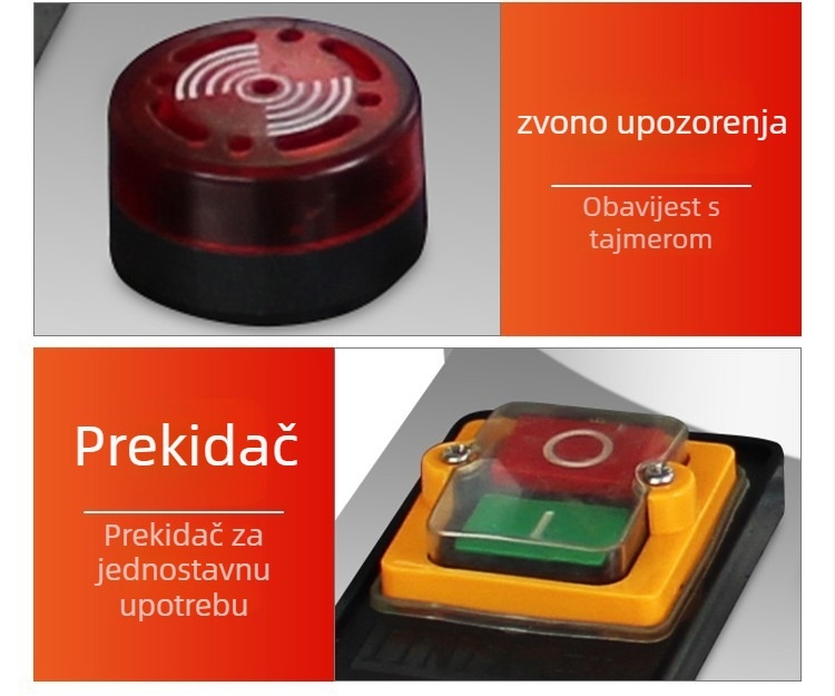 Prekidač stroja za ljuštenje kestena s vodootpornim gumbom, 3C certifikat, napon ispod 220V