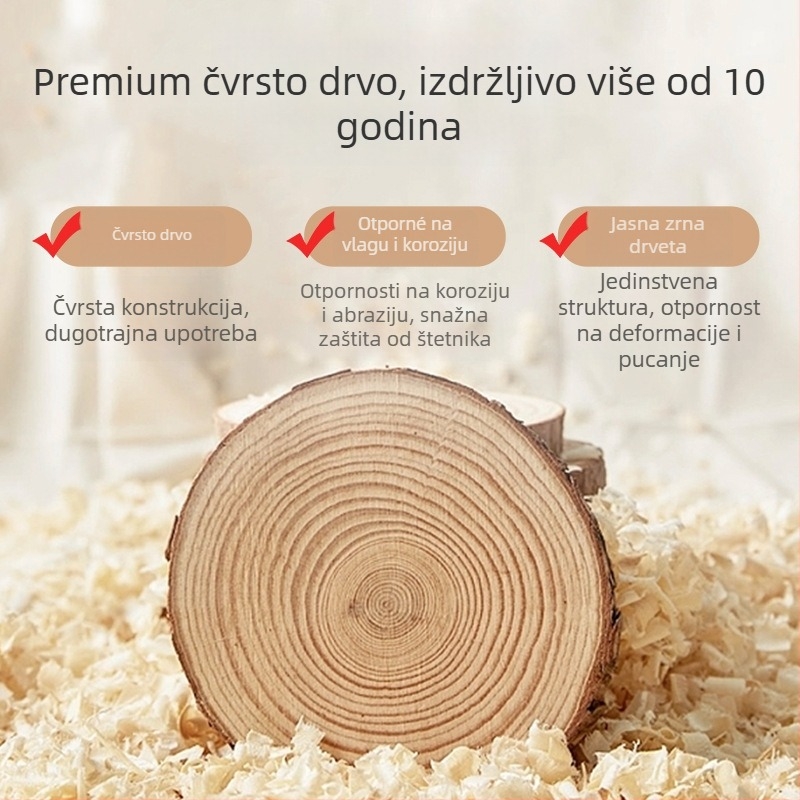 Shangyi Veliki zavrtni disk za kućnu fitness – ploča za ravnotežu od masivnog drveta