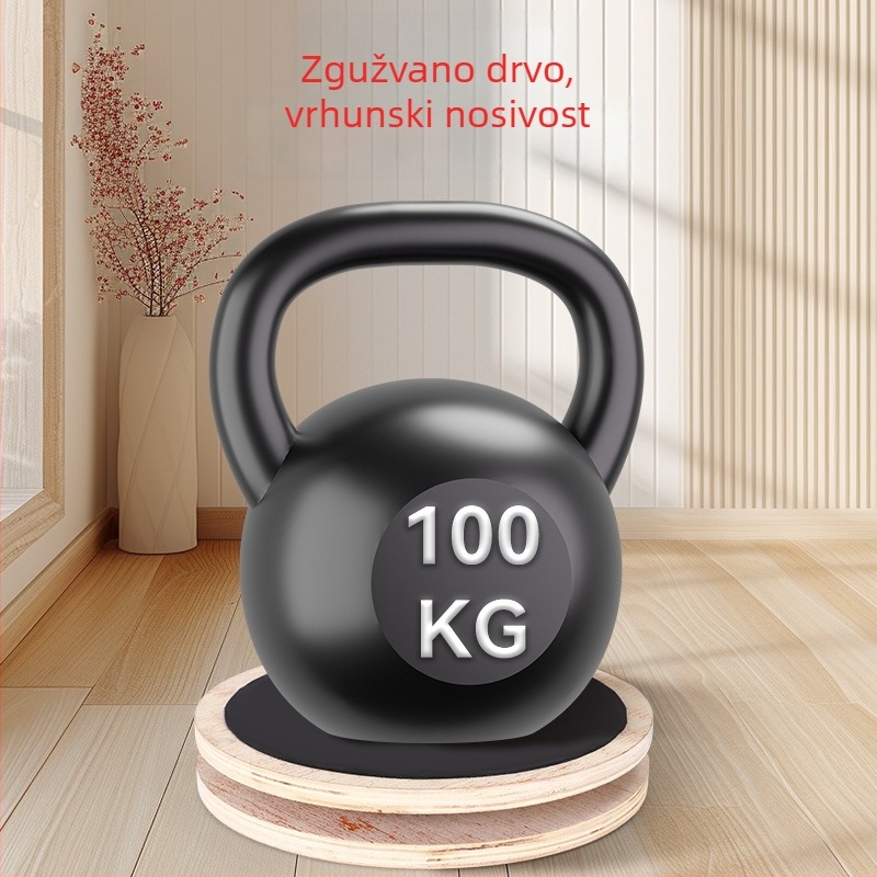 Shangyi Veliki zavrtni disk za kućnu fitness – ploča za ravnotežu od masivnog drveta