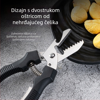 Višenamjenski alat za ljuštenje kestena s križnim klipom, nehrđajući čelik