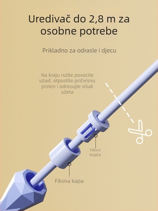 Podesivo PVC užad za preskakanje za odrasle i djecu — profesionalna oprema za trening
