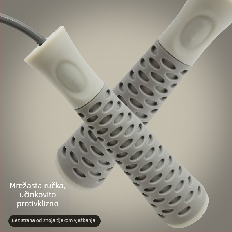 Skakač za vježbanje s mrežastom ručkom za kućni fitness i aerobik — materijal: mreža; specifikacije: 2.75; primjena: fitness oprema, fitness ljepota; licencirana privatna marka: Da