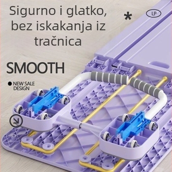 Višestruka ploča za trening trbušnih mišića sa sklopivom joga daskom i kotačićem za trbuh za toniziranje trbušnih mišića