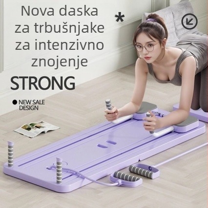 Višestruka ploča za trening trbušnih mišića sa sklopivom joga daskom i kotačićem za trbuh za toniziranje trbušnih mišića