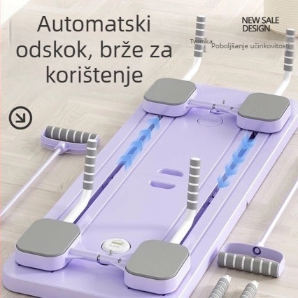 Višestruka ploča za trening trbušnih mišića sa sklopivom joga daskom i kotačićem za trbuh za toniziranje trbušnih mišića