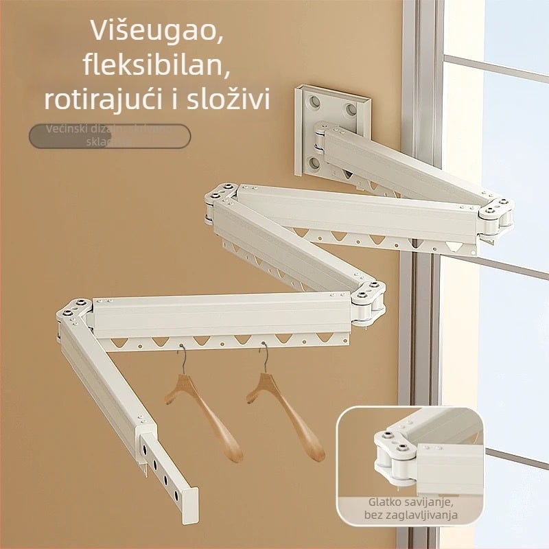 Sklopivi set zavjese za tuš s šipkom, nordijski stil, pamuk i lan, mogućnost prilagodbe
