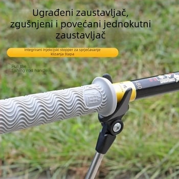 Poklopac ručke ribolovnog štapa – guma, produžen i debelog profila, protuklizni, pojas za upijanje znoja