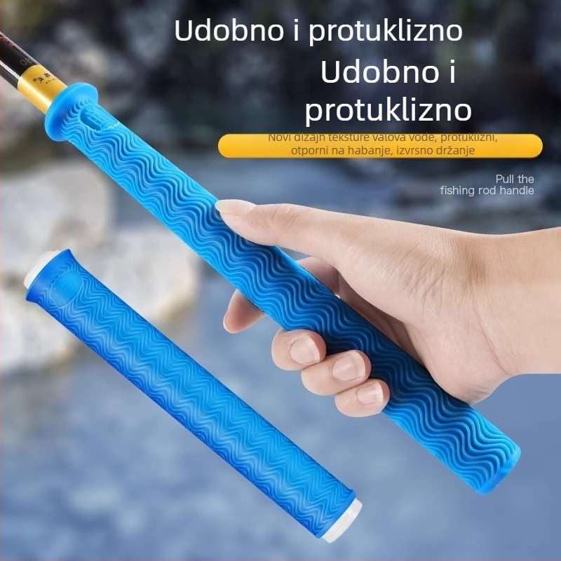 Poklopac ručke ribolovnog štapa – guma, produžen i debelog profila, protuklizni, pojas za upijanje znoja