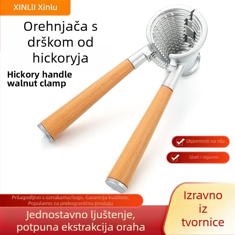 Višenamjenski otvarač za orašaste plodove od cinkovog legura, alat s dvjema čeljustima, porijeklo Jinhua, proljeće 2021, mogućnost prilagodbe, graviranje loga