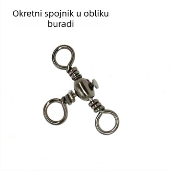 Zhongtong trozubni okretni konektor s osam prstenova, karbonska čelika