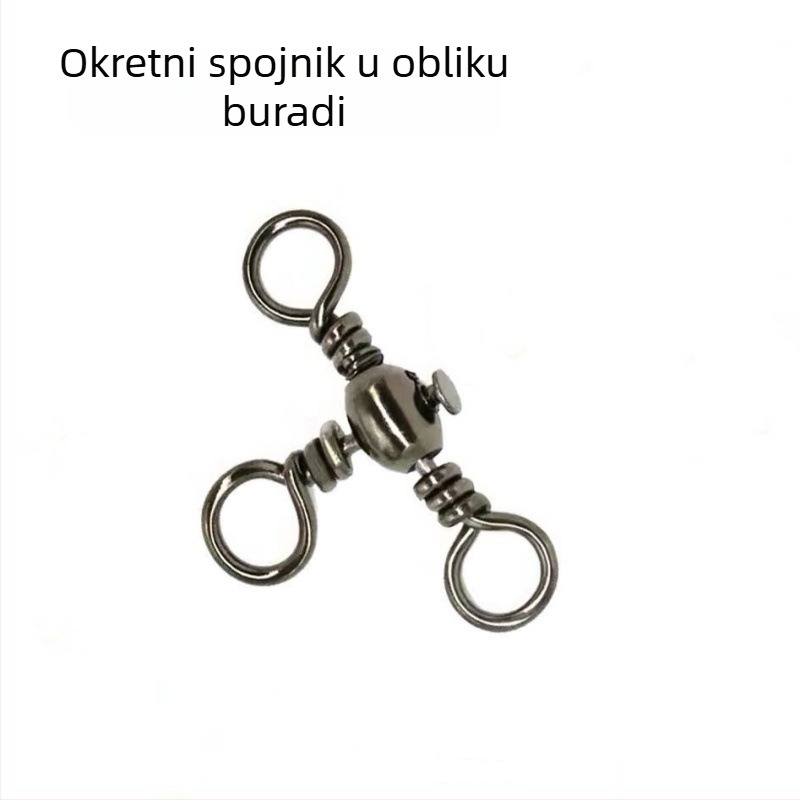Zhongtong trozubni okretni konektor s osam prstenova, karbonska čelika