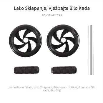 Li Ning kolut za trbušnjake - sklopiv, 0,7 kg, za ured, vani i kućnu upotrebu