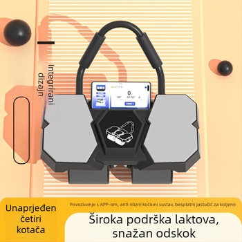 Četverostrani kolut za trbušnjake s automatskim povratkom i podrškom za lakat za kućne treninge