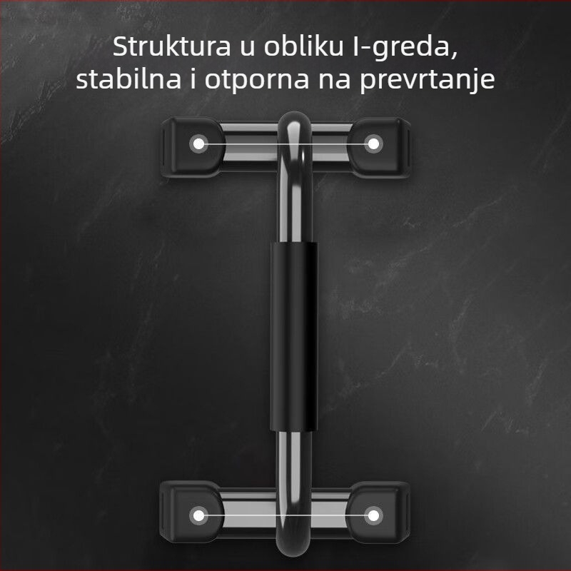 H-tip stojač za sklekove – model 043B, težina 7 kg, marka Easy to hold healthy, za ured, vani i kućnu upotrebu