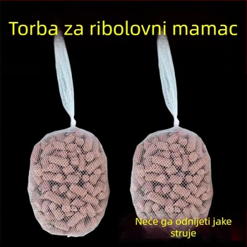 Torba za mamac za ribolov sa mrežom i fiksnom točkom, dugi domet bacanja mamca, vrećica s kukuricom i uređaj za bacanje mamca
