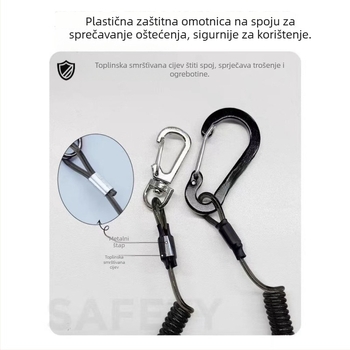 Automatski proširujući anti-gubitak remen za štap za pecanje s čeličnom žicom 0.3 mm – model Jr-11, Enter